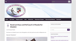 Desktop Screenshot of maxdorfer-geschichte.de